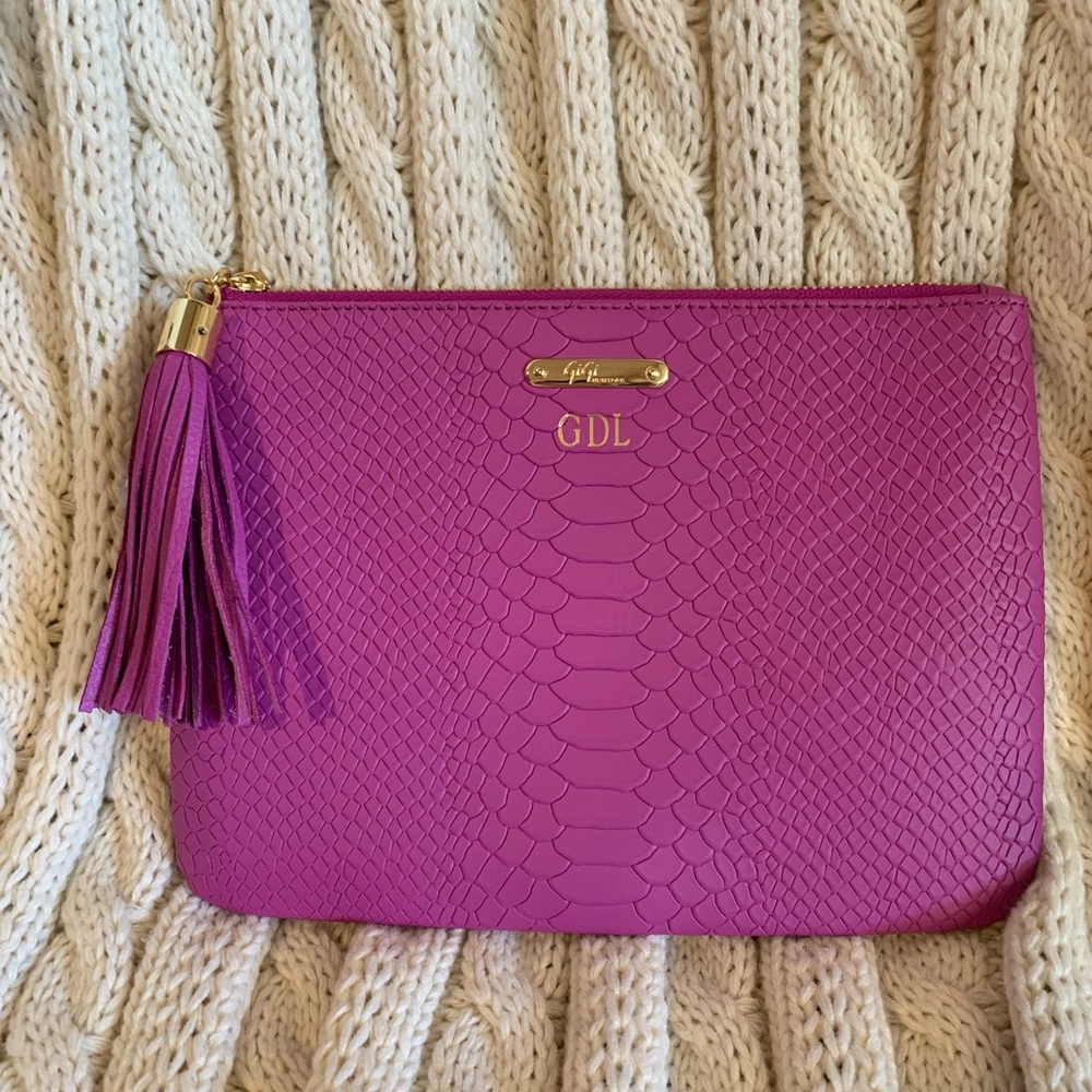 GiGi New York Purple Clutch Bag